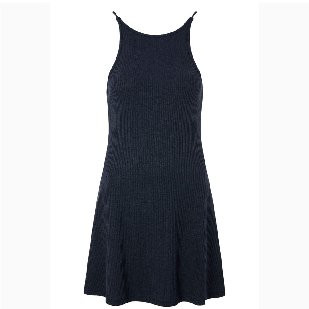 TopShop Scoop Back Ribbed Minidress - Picture 2 of 5